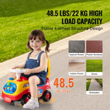 VEVOR toddler ride on push car with music steering wheel and horn, four-wheel design with under-seat storage compartment - view 5