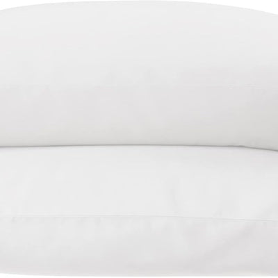 Two white king-size sateen pillowcases folded neatly, Amazon Aware 300TC organic cotton king pillowcase set