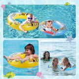 Seaborn 5-pack inflatable pool float rings in multiple sizes with two arm floaties for kids ages 6 to 12 - view 2