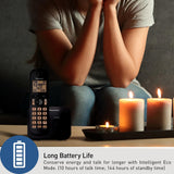 Panasonic KX-TGC200B black cordless handset with 1.6-inch amber backlit display and speakerphone - view 5