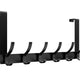 Optish 12-Hook Over-the-Door Rack – No Drill Matte Black Organizer