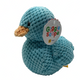 Gigglescape Light Blue Crochet-Style Duck Plush Stuffed Animal for Toddlers
