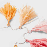 Spritz Pink & Orange Paper Tassel Party Garland – 60" Hanging Banner — view 3 of 5