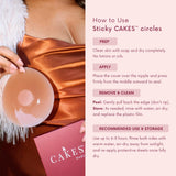 CAKES Body Adhesive-Free Silicone Nipple Covers – Honey, Large 5" — view 6 of 8