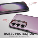 Vena purple and black dual-layer shockproof case for Samsung Galaxy S23 Plus with reinforced corners - view 6