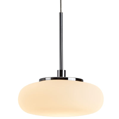 Kinglong chrome and glass pendant light fixture with adjustable cord hanging, farmhouse style LED kitchen island light