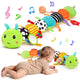 Topsochir Musical Caterpillar Sensory Toy – Crinkle Rattle Plush for Newborns