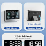 MASHI W872 8.8" HD Wireless Weather Station with Atomic Clock & Outdoor Sensor – Used — view 8 of 8