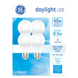 GE 4-Pack A19 LED Light Bulbs 60W Equivalent 5000K Daylight 700 Lumens – Open Box — view 1 of 5
