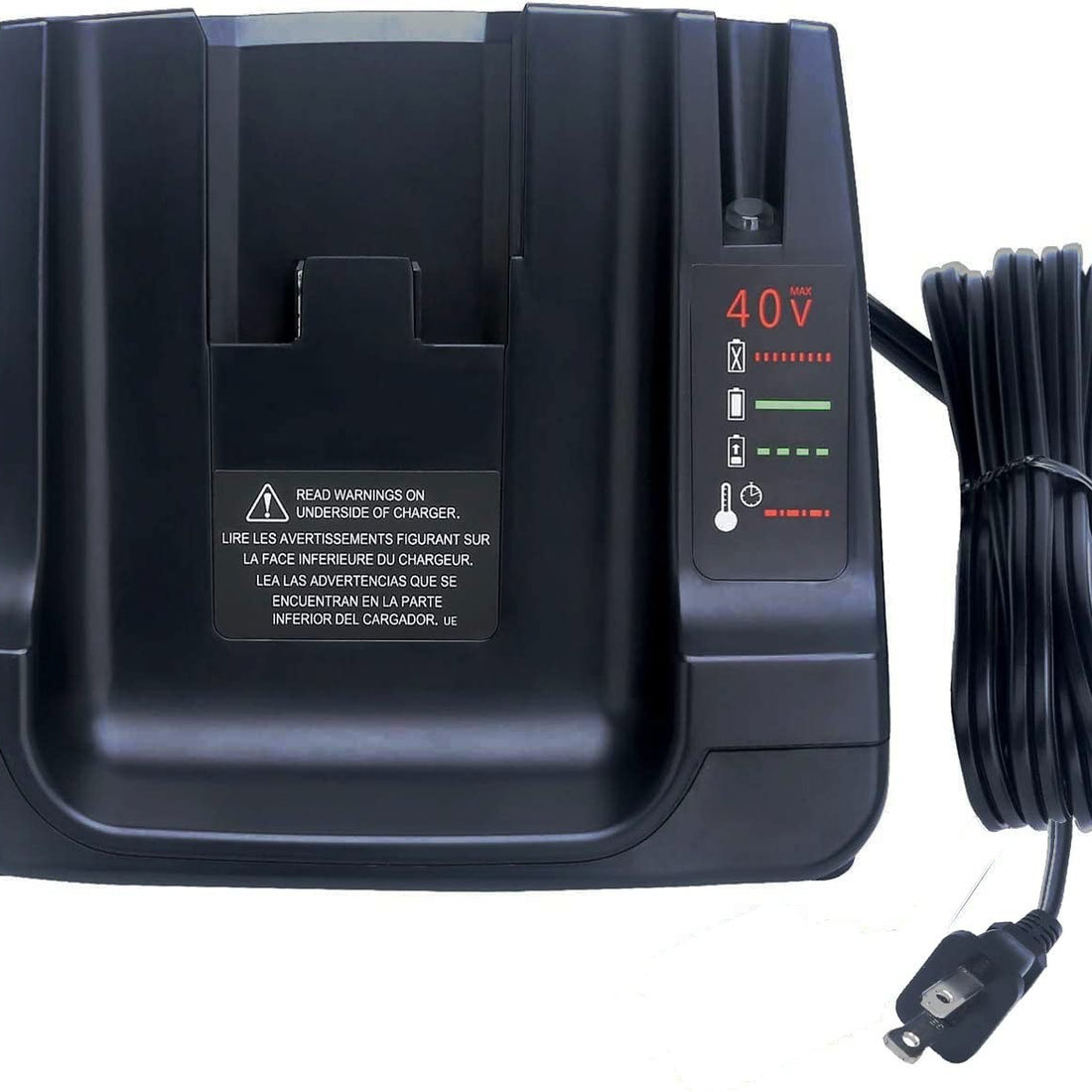 ANOITD LCS36 black fast charger for Black and Decker 36V 40V Max lithium battery packs, open box