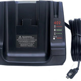 ANOITD LCS36 black fast charger for Black and Decker 36V 40V Max lithium battery packs, open box