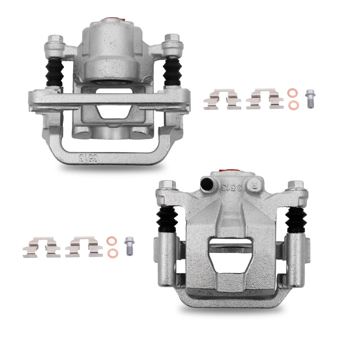 MOSTPLUS silver aluminum rear brake caliper pair 19B2780 and 19B2781 for Nissan Altima and Maxima replacement