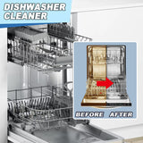 Three dishwasher cleaning tablets in packaging, biodegradable lemon-scent formula for removing grease and limescale - view 5