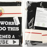 Black men's funny BBQ grill apron with 3 pockets and adjustable neck strap reading Don't Worry I Can Do This - view 6