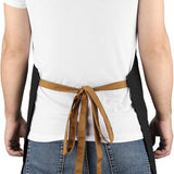 Black men's funny BBQ grill apron with 3 pockets and adjustable neck strap reading Don't Worry I Can Do This - view 8