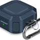 Cheeringary Samsung Galaxy Buds 2 Pro Live TPU Case – Navy Blue with Keychain Clip