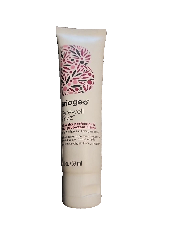 Briogeo Farewell Frizz sulfate-free shampoo 2 fl oz travel size bottle with rosehip argan and coconut oil formula