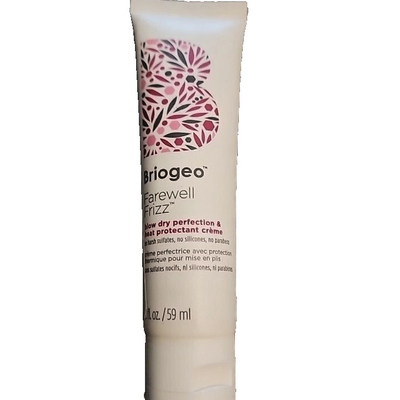Briogeo Farewell Frizz sulfate-free shampoo 2 fl oz travel size bottle with rosehip argan and coconut oil formula