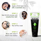 Ebanel charcoal peel off face mask black gel with applicator brush, blackhead remover 3.52 fl oz bottle - view 6