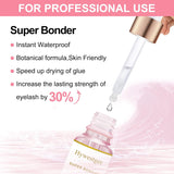 15ml lash bonder eyelash extension glue accelerator and sealant bottle with clear botanical formula - view 2