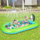 Posalimbaby 68" Inflatable Splash Pad for Toddlers with Basketball Hoop