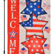 4th of July Patriotic Garden Flag 12x18" Double-Sided Burlap Yard Decor