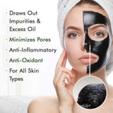 Ebanel charcoal peel off face mask black gel with applicator brush, blackhead remover 3.52 fl oz bottle - view 3
