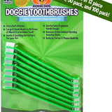 Bodhi Dog dual-ended green pet toothbrush 8-pack with soft silicone bristles for dogs and cats in retail packaging