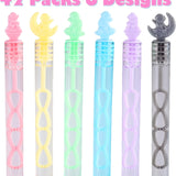 42-pack Nasidear astronaut space Valentine's Day cards paired with colorful mini bubble wands in 6 unique designs - view 2