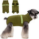 Aitoli Fleece Dog Winter Bodysuit – Reflective XS Green Coat