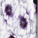 Purple anemone watercolor floral dual-layer TPU phone case for iPhone XS Max with shabby chic design - view 2