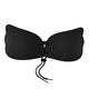 VIVISOO Strapless Adhesive Push Up Bra Black C Cup with Nipple Cover