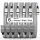 MFi Certified iPhone Lightning Cables 6-Pack (3ft–10ft) – Fast Charging