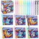 Nasidear 42-Pack Astronaut Valentine's Day Cards with Mini Bubble Wands