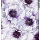 iPhone XS Max Purple Anemone Floral TPU Case – Shabby Chic Dual-Layer Cover