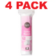 Signature Care Organic Cotton Rounds 240ct – Hypoallergenic 4-Pack